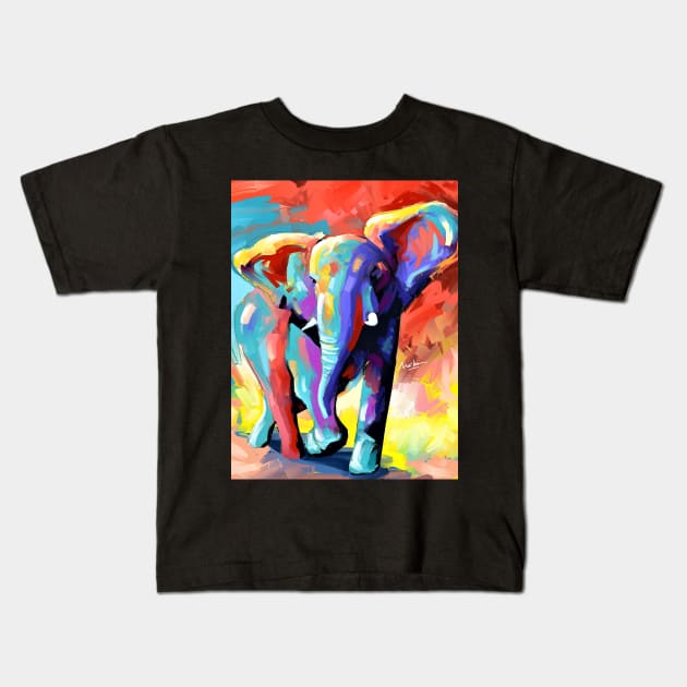 elephant Kids T-Shirt by mailsoncello